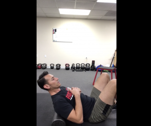 Dr. Daniel Cordero with a stretching tip